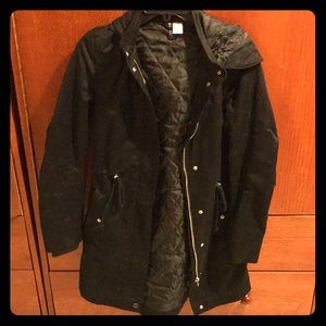 Black Utility trench winter/ spring jacket